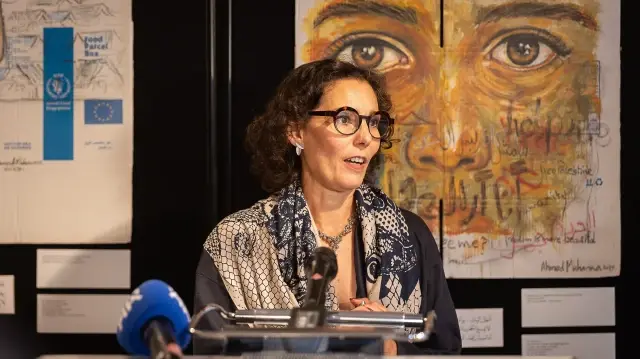 Hadja Lahbib, commissaire européenne chargée de l'égalité, de la préparation et de la gestion des crises