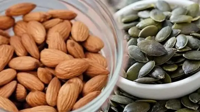  مقارنة بين بذور اليقطين واللوز بالنسبة لصحة الإنسان