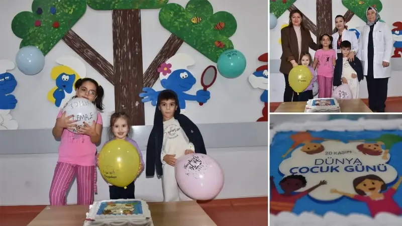 Diyarbakır'da Dicle Üniversitesi Hastaneleri'nde tedavi gören çocuklar için 20 Kasım Dünya Çocuk Hakları Günü etkinliği düzenlendi.