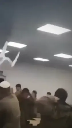 Chaotic IDF base brawl