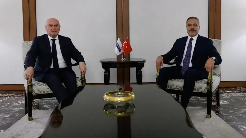 Görüşmeye ilişkin fotoğraf paylaşıldı.