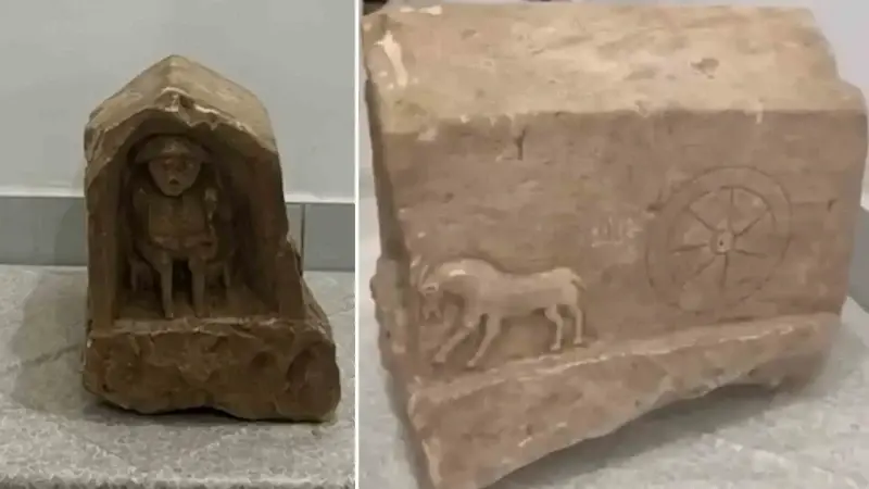 5 milyon liralık hazine bulundu: Roma dönemine ait mezar steli Kırıkkale'de ele geçirildi, figürler şaşkınlık yarattı