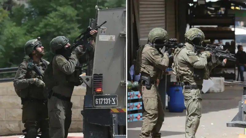 Katil İsrail ordusu Kudüs'ün kuzeyinde 1'i çocuk 2 Filistinliyi katletti