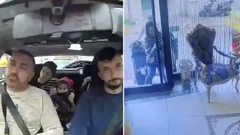 Böcek ailesinin otele giriş görüntüleri