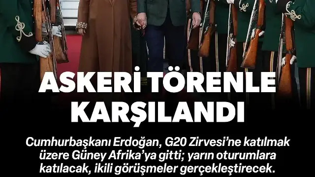 Cumhurbaşkanı Erdoğan Güney Afrika'da