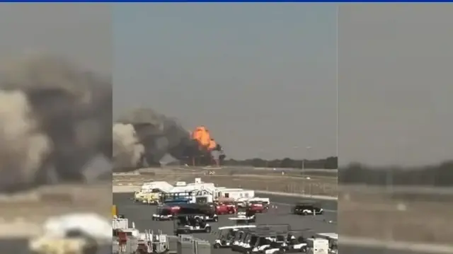 Истребитель «HAL Tejas» потерпел крушение на Dubai Air Show-25