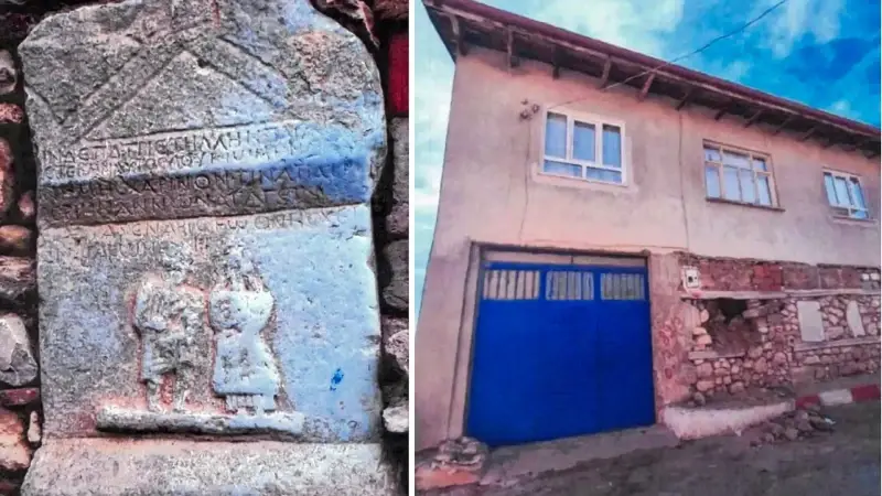 Söz konusu taş, tahrip edilmiş şekilde ele geçirildi.