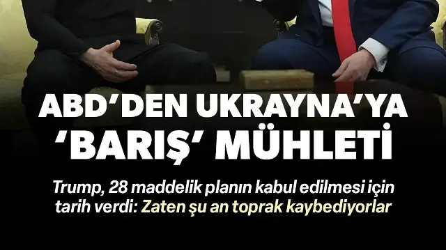 Trump Ukrayna’ya 'barış planı'nı kabul etmesi için mühlet verdi