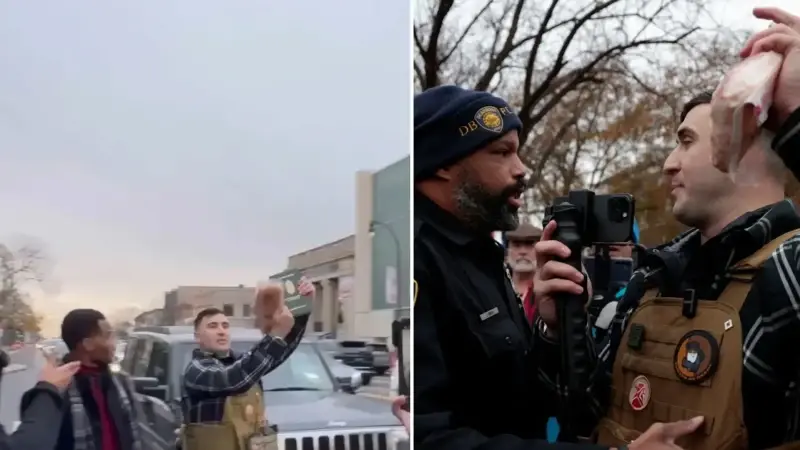  Dearborn şehrinde, bir grup gösterici Kur'an-ı Kerim yakma girişiminde bulundu