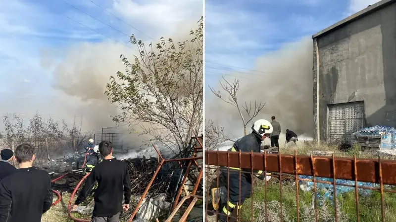 Edirne’de yangın alarmı: Mobilya deposu küle döndü