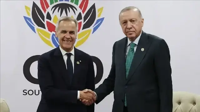 الرئيس أردوغان يلتقي رئيس الوزراء الكندي على هامش قمة العشرين