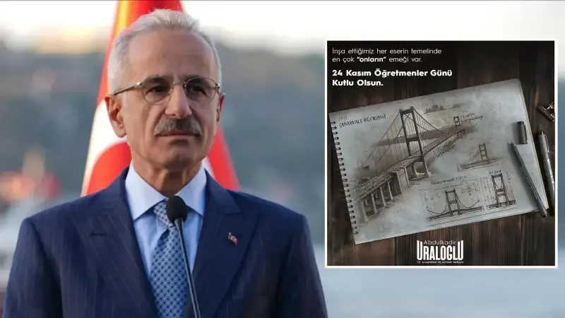 Bakan Uraloğlu'ndan "24 Kasım Öğretmenler Günü" için bir mesaj paylaştı