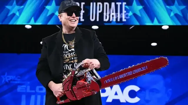 Илон Маск в Национальной гавани США, 20 февраля 2025 года.
