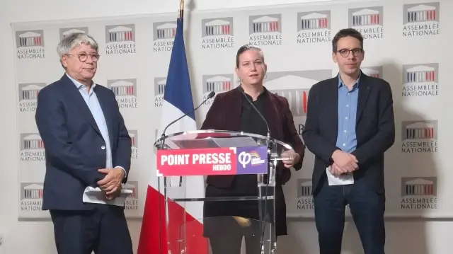 Pour la présidente du groupe La France Insoumise à l’Assemblée nationale, Mathilde Panot (C), cette étude n’a pas été conçue de manière neutre. 