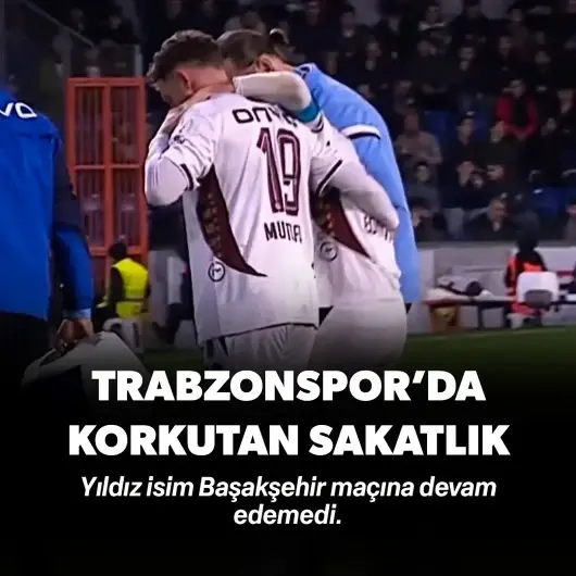 Başakşehir'de korkutan sakatlık: Trabzonspor'un yıldızı devam edemedi