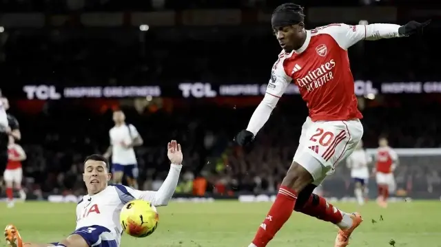 Le footballeur anglais Eberechi Eze a inscrit un triplé face à Arsenal, le 23 novembre 2025.