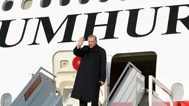 الرئيس أردوغان يغادر جوهانسبرغ عائدا إلى تركيا