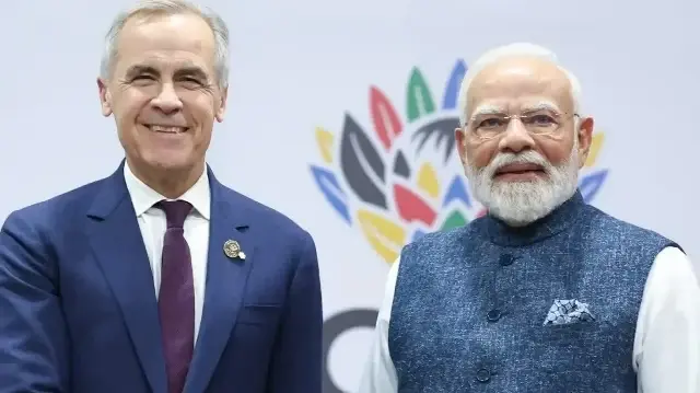 Премьер-министр Индии Нарендра Моди и Премьер-министр Канады Марк Карни 
