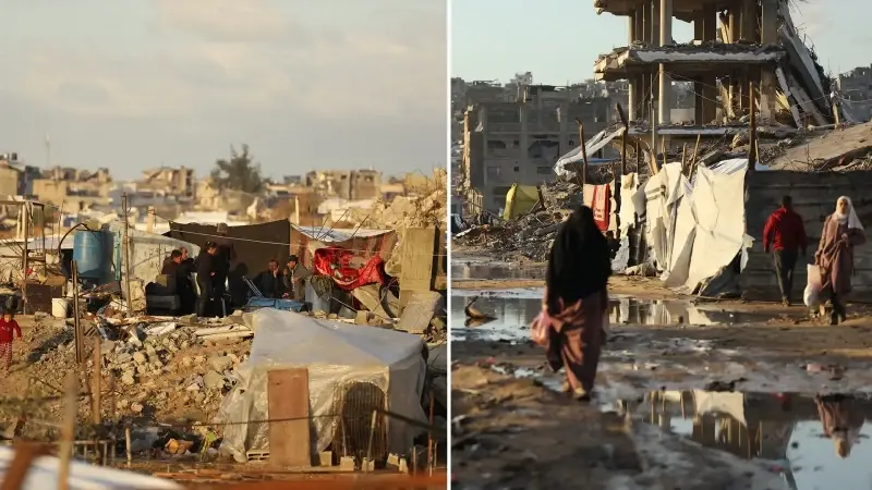 <p>Gazze Şeridi’nin kuzeyindeki Cibaliya bölgesindeki çadırları su bastı</p>