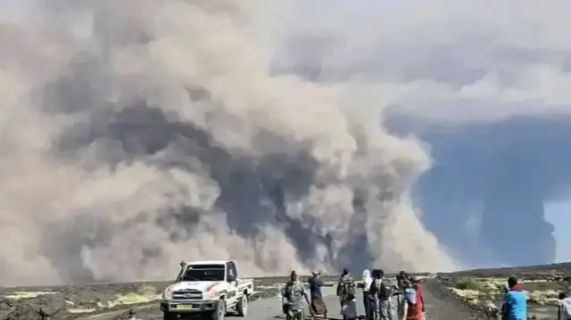 أول ثوران منذ 12 ألف عام لبركان هايلي جوبي في إثيوبيا