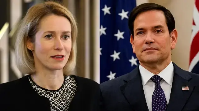 Верховный представитель ЕС по иностранным делам и политике безопасности Кая Каллас (слева) и госсекретарь США Марко Рубио | Фото: AFP, REUTERS