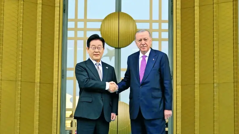 Cumhurbaşkanı Erdoğan, Güney Kore Devlet Başkanı Lee Jae Myung’ı ağırladı