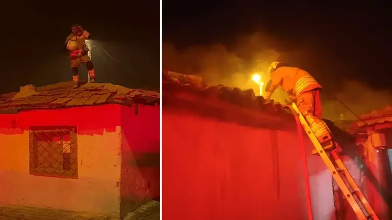 Manisa’da müstakil evde yangın