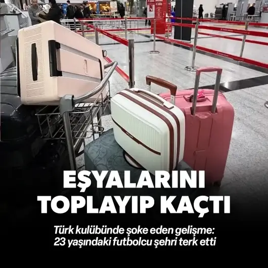 1. Lig ekibinde şok gelişme: Golcü oyuncu eşyalarını toplayıp kaçtı