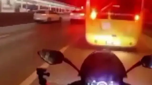 Bursa’da “Allah’ım sana geliyorum” diyen motosikletli kaza yaptı 