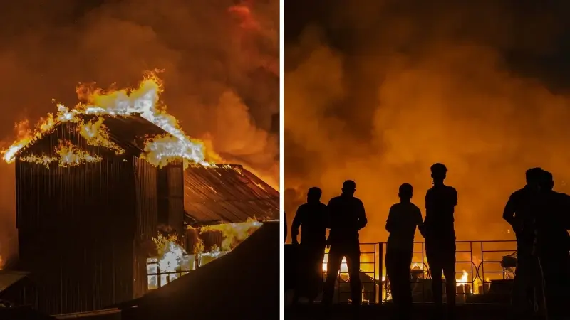 Yangın çıktığı mahallede evlerin bitişik olmasından dolayı büyüdü.