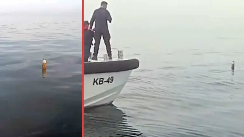 Ekipler, yaptıkları incelemede cismin roket motoru olduğunu tespit etti.