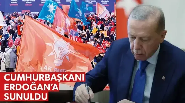 AK Parti 81 ilde başlatıyor: Cumhurbaşkanı Erdoğan'a sunuldu