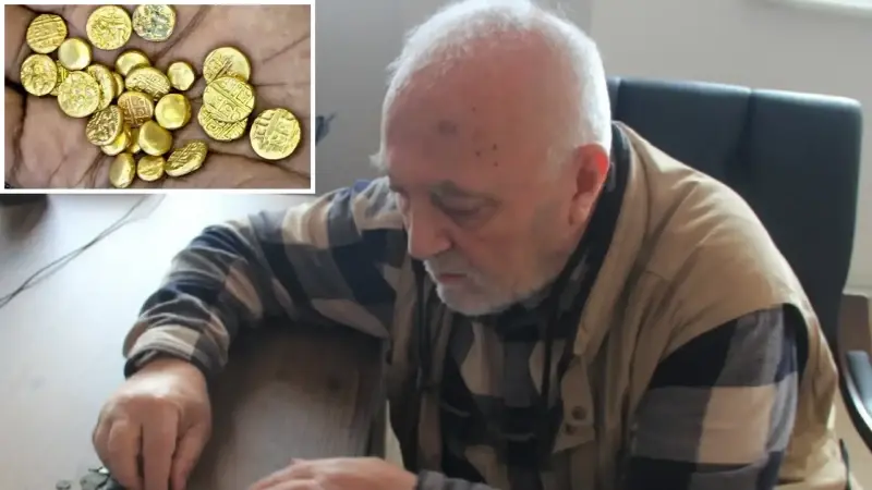 Arazide araştırma yaparken servet buldu: 'Toprağın üzerine serpilmişti'