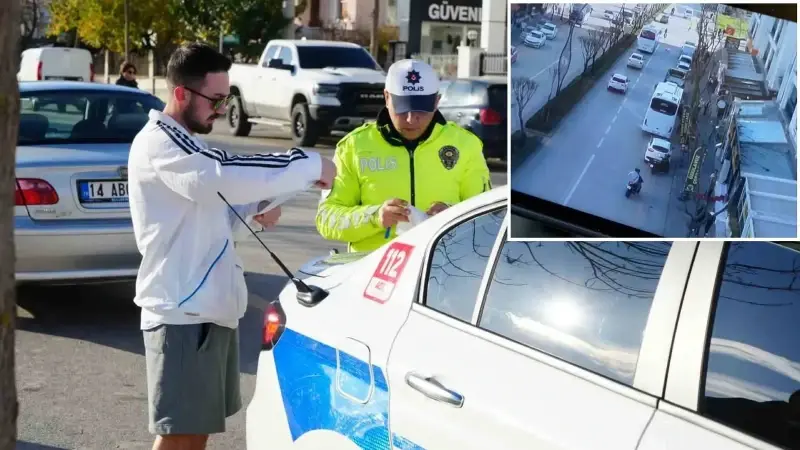 Uygulama noktasından kaçtı dron kamerasından kaçamadı: 19 bin 527 TL ceza yedi