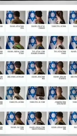 IDF soldiers turn backs to camera