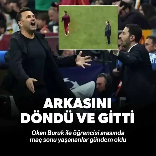 Maç sonu dikkat çeken görüntü: Okan Buruk'u dinlemedi