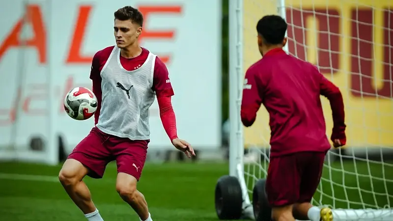 Galatasaray antrenmanından kare.