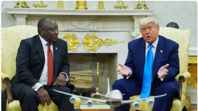 Встреча президента ЮАР Сирила Рамафосы с лидером США Дональдом Трампом в Овальном кабинете Белого дома