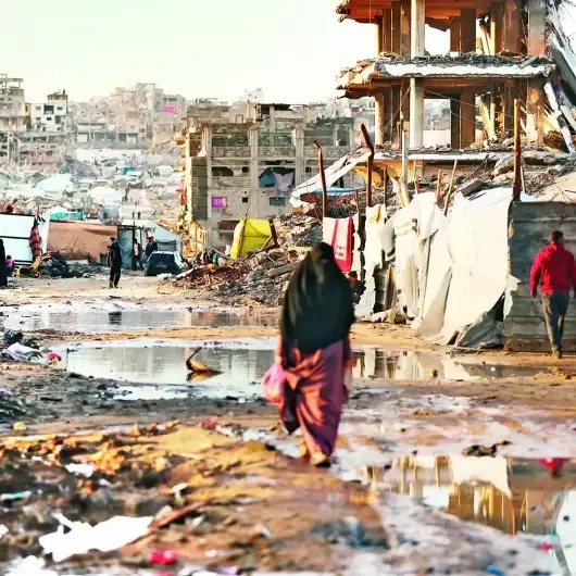 Gazze'nin yeni savaşı: Soğuyan hava ve yağışlar