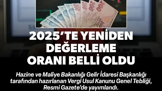Resmi Gazete'de yayımlandı: 2025'te yeniden değerleme oranı belli oldu
