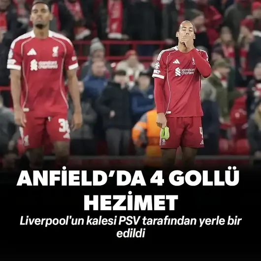 Anfield'da 4 gollü hezimet! Liverpool'un kalesi PSV tarafından yerle bir edildi | ÖZET