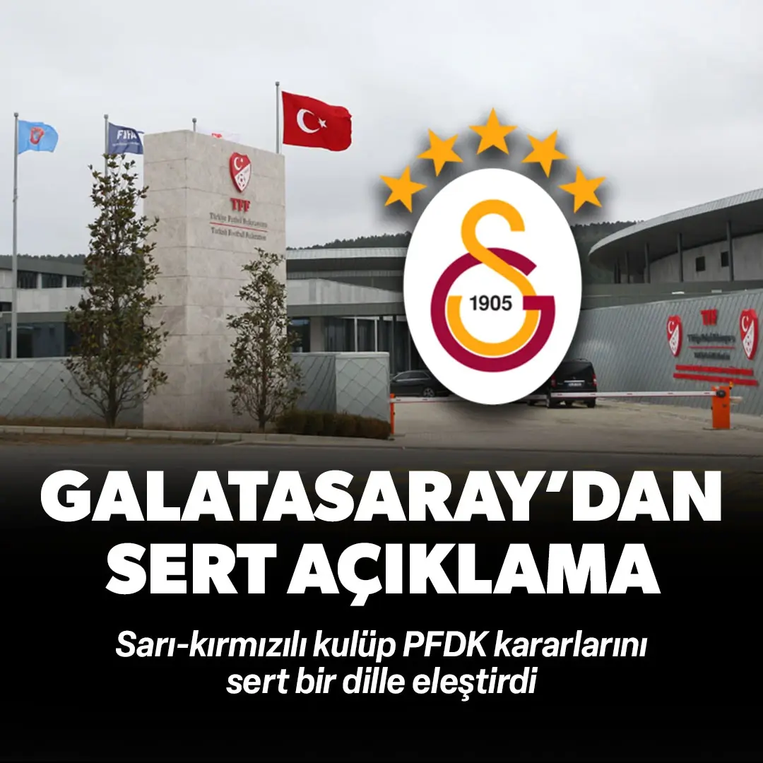 Galatasaray'dan sert açıklama: Herkes için adalet