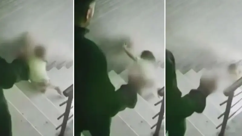 Olay anı kameraya yansıyan babaya 1 yıl 6 ay hapis cezası.