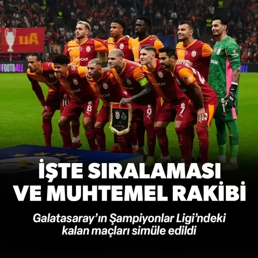 Galatasaray'ın Şampiyonlar Ligi sıralaması simüle edildi! İşte muhtemel rakipleri