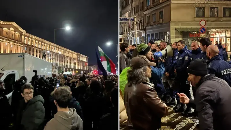 Bulgaristan'da hükümet protesto edildi