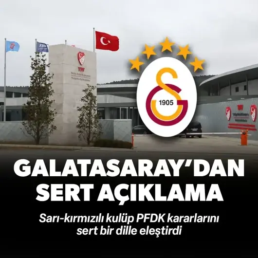 Galatasaray'dan sert açıklama: Herkes için adalet