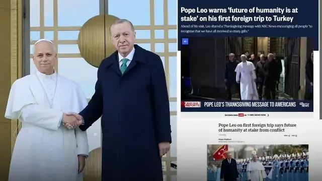 Papa Leo'nun Cumhurbaşkanı Erdoğan'a çağrısı dünya basınında: Türkiye'nin bölgesel gücüne vurgu