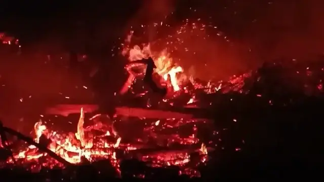 Bilecik'in Pazaryeri ilçesinde arazi yangını