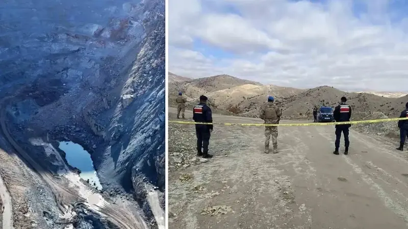 Sivas'ta maden ocağında göçük altında kalan şantiye müdürünü arama çalışmaları sürüyor