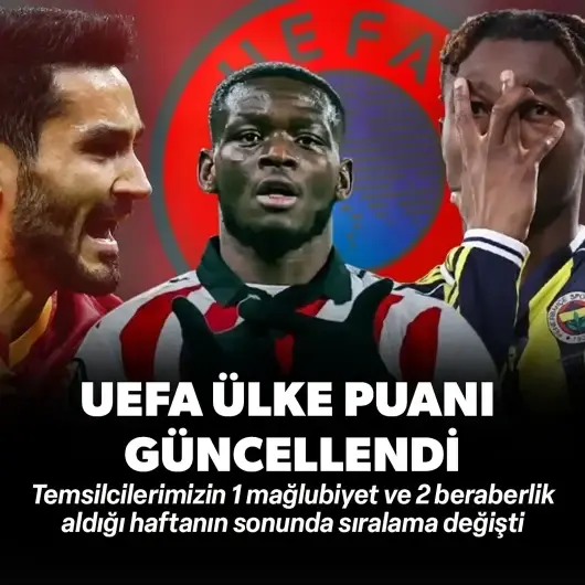 İki beraberlik bir mağlubiyet sonrası UEFA ülke puanı güncellendi: Türkiye kaçıncı sırada?
